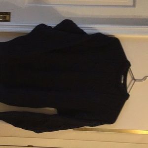 Men’s navy blue cotton sweater Large NWOT pic 2 show pattern